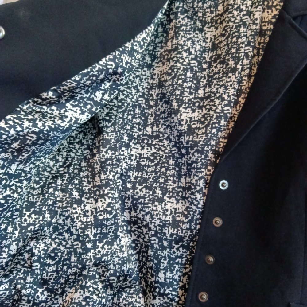 TAHARI Navy 3/4 Sleeve Microfiber Fitted Blazer - Picture 3 of 9